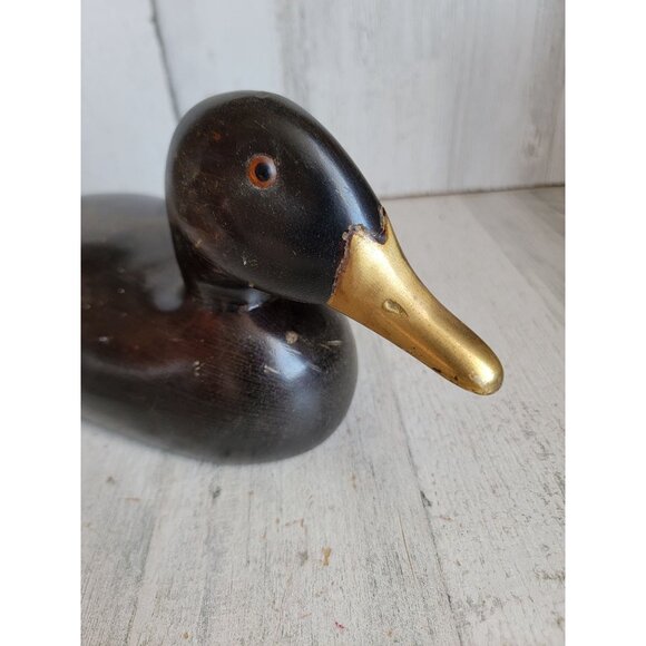 Wooden vintage brown bird duck Unique home decor woods hunting - Picture 12 of 13